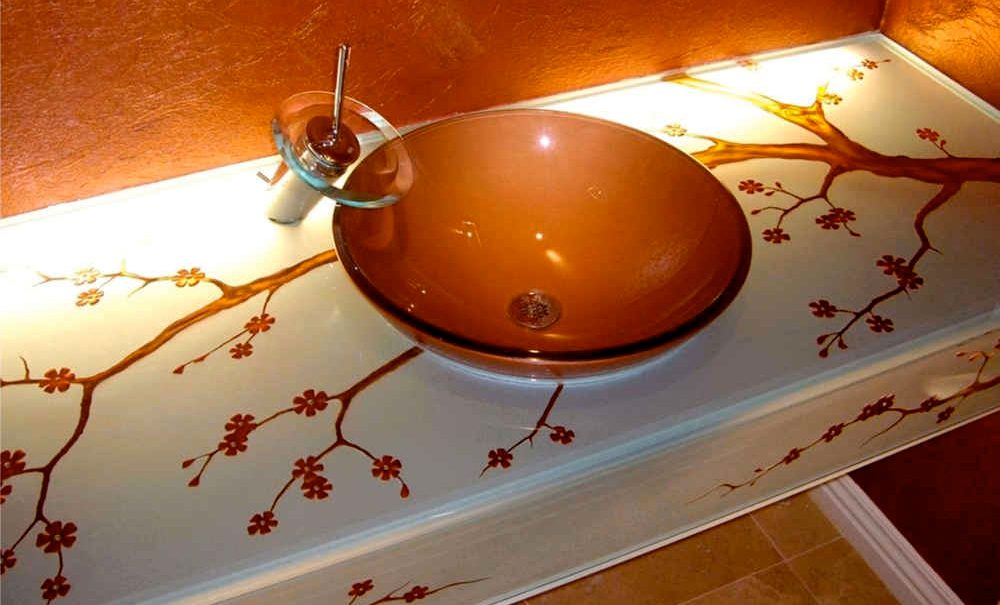 Egészen egyedi és látványos megoldás fürdőszoba dekorációra