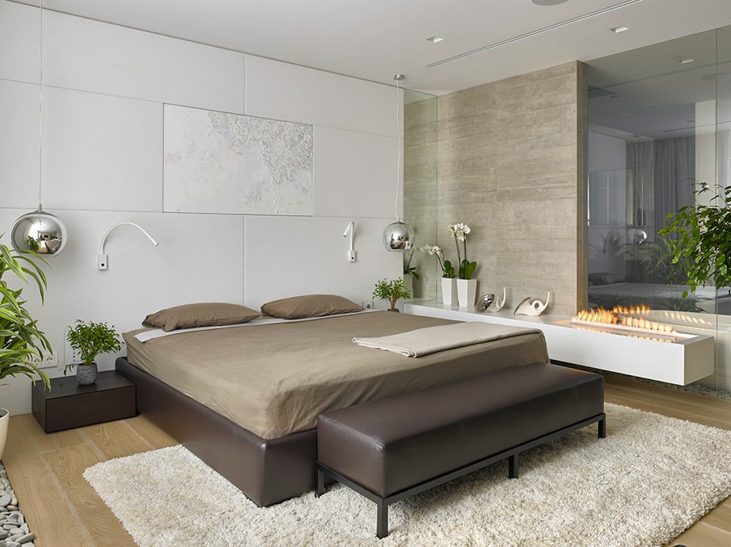 Modern, elegáns lakás természetes hangulattal, szép felületekkel, anyagokkal