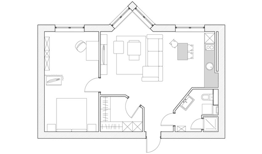 Kényelmes otthon két személyre - 59m2-es lakás két többfunkciós szobával
