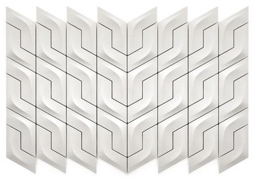 Csempe puzzle - gyönyörű kerámia falburkolat geometrikus mintákkal | Kütahya Seramik