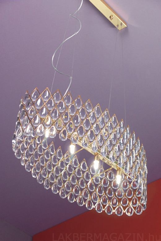 Fényűző lámpa design - szikrázó ólomkristály és luxus kivitel - RUGGIU klasszikus lámpa kollekció