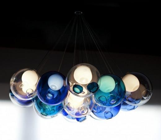 Üveggömb csillár - varázslatos lámpák a BOCCI-tól