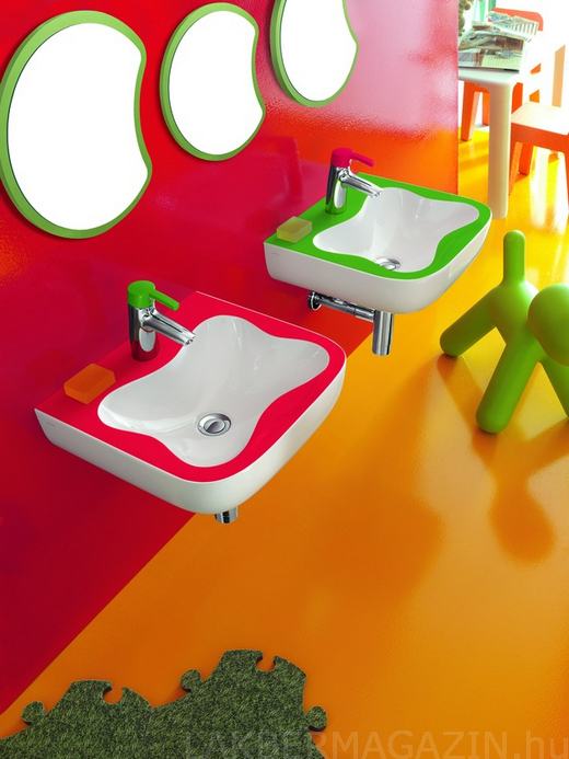 Színes, vidám LAUFEN fürdőszoba design gyerekeknek 1