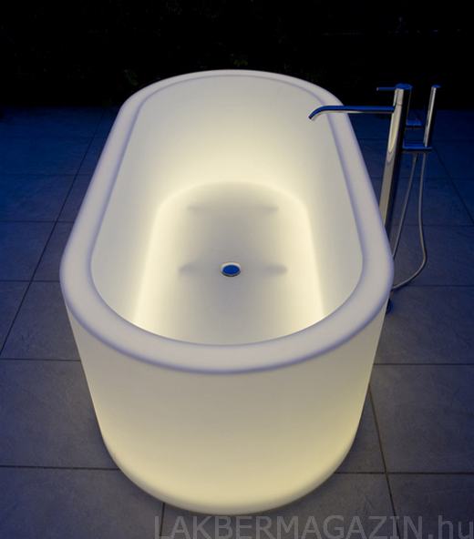 Világító fürdőkád színterápiával - Antonio Lupi, OIO