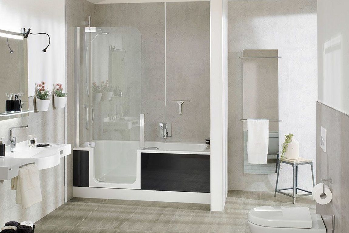 Fürdőkád és zuhany egybeépítve - Twinline 2, ARTWEGER