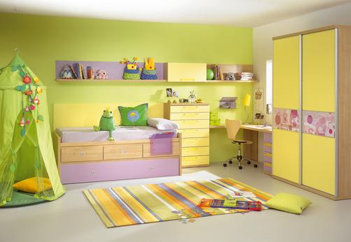 kids-room-decor-yellow-green-1