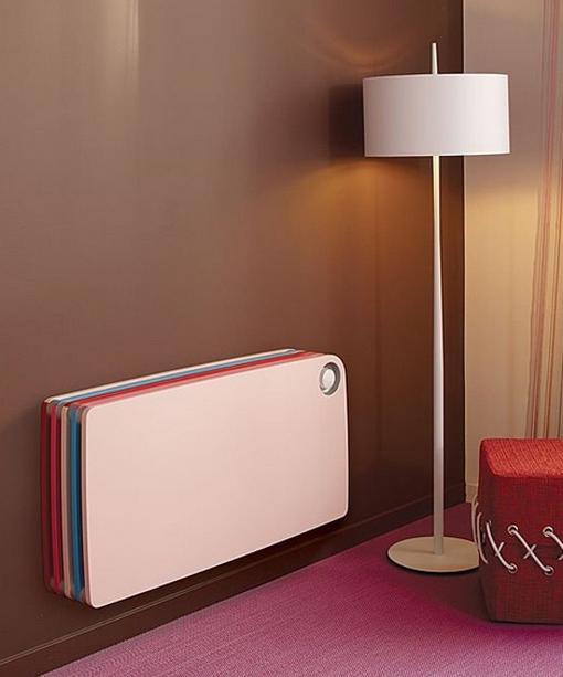 Színes, vidám, környezetbarát radiátor design - modern gyerekszoba felszerelés ötlet