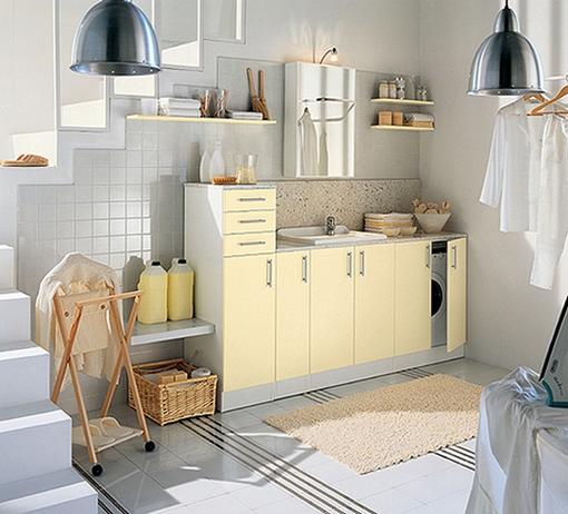 yellow-laundry-room-design