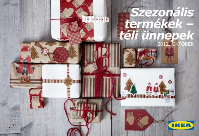 IKEA téli termékeket bemutató, ünnepi hangulatú kiadvány - Karácsonyi dekoráció ötletek