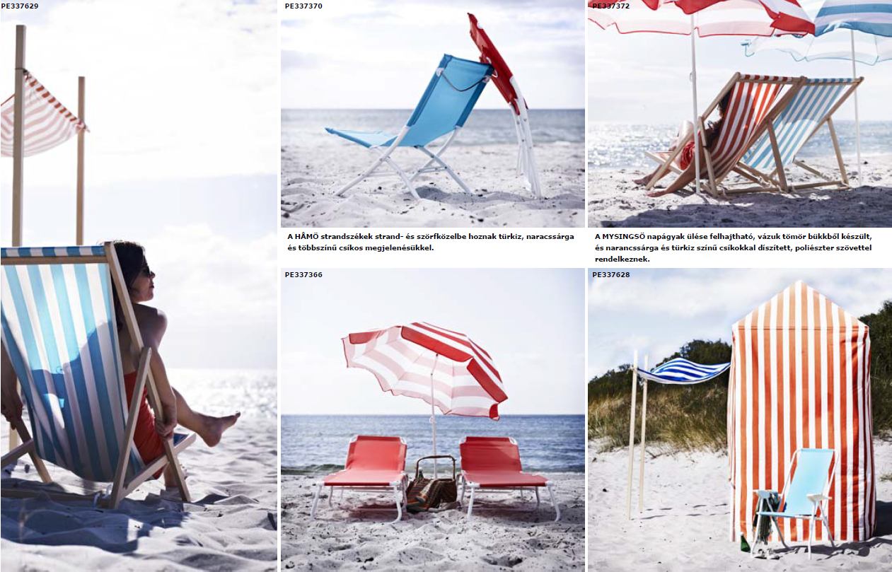 Színpompás strandolás – MYSINGSÖ napágyak, HÅMÖ sorozat és RAMSÖ napernyők