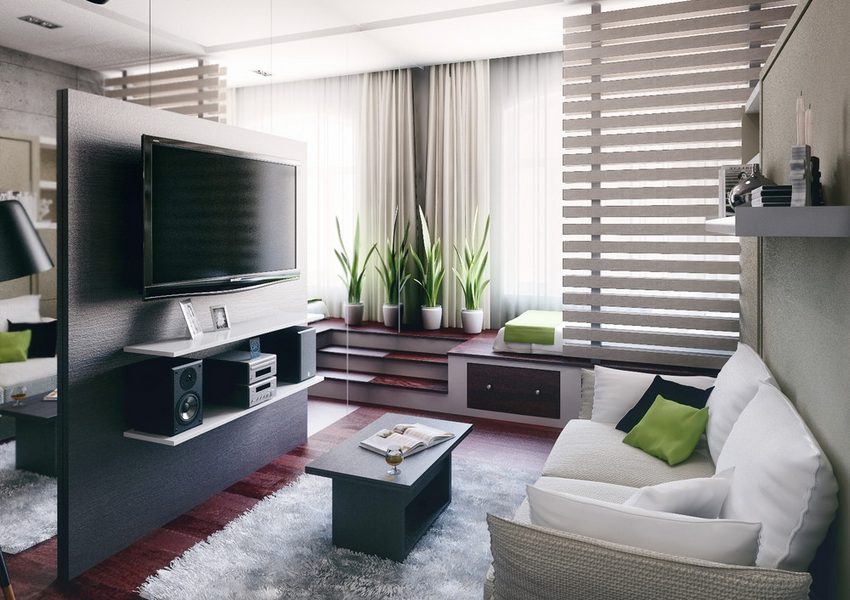 Kis lakás, pici nappali - egy példa praktikus megoldásokkal a lehetőségek maximális kihasználására
