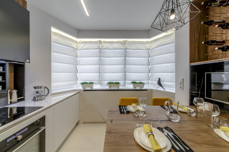 Ablakok, árnyékolás, világítás - Modern konyha ötletek