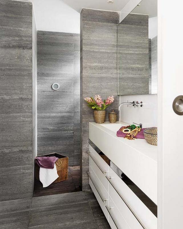 fürdőszoba - Egy szép nőies és természetes modern lakás finoman rusztikus részletekkel 13
