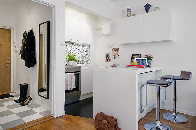 27nm modern kis egyszobás lakás konyhaszigettel 1