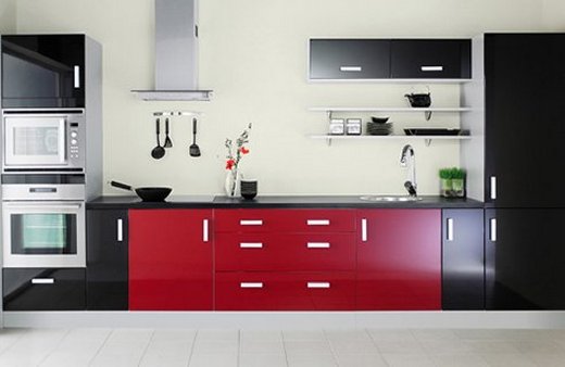 Fekete konyha, piros konyha - ötletek, ha erőteljes, drámai konyhát szeretnél - city konyha John Lewis