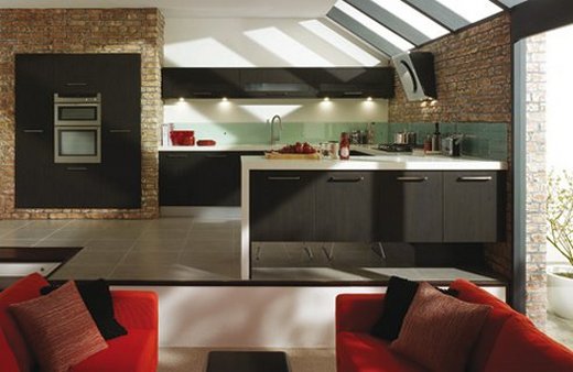 Fekete konyha, piros konyha - ötletek, ha erőteljes, drámai konyhát szeretnél - Pesca konyha, Second Nature