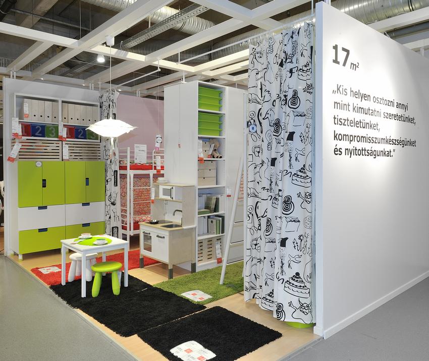 magyar lakások és valódi élethelyzetek inspirálta mini-lakások az IKEA Örs vezér téri és budaörsi áruházaiban