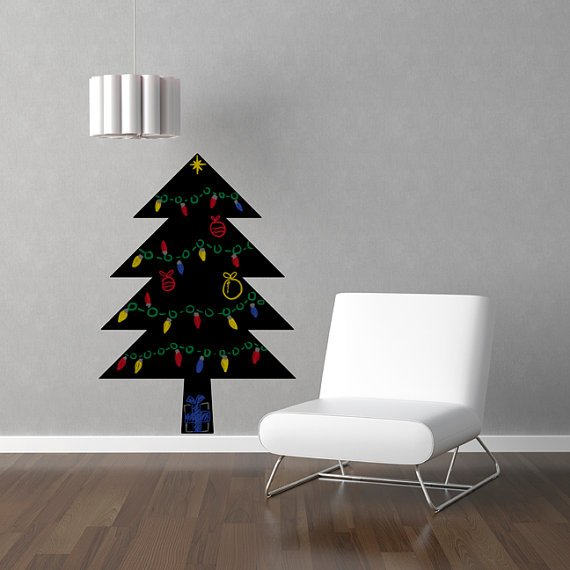 táblafesték - Karácsonyi dekoráció ötletek és karácsonyfa alternatívák 2