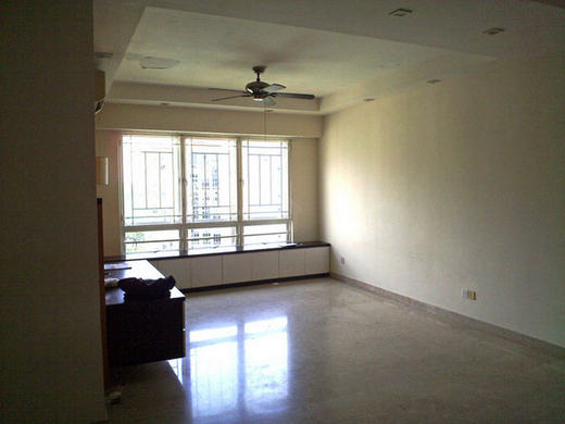 Lakásfelújítás előtte utána képekkel - nappali terek előtte 1