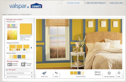 Valspar lakás szín tervező program - Lakberendező programok online és a számítógépen