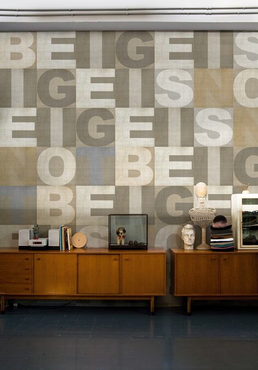 Látványos tapéta ötletek - faldekoráció betűkkel - Wall & Deco