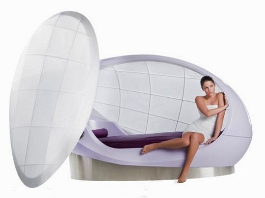 A relaxáció és felfrissülés új dimenziója az osztrák ITW Wasserbetten cég új wellness bútor koncepciója, a CONCOON wellness kapszula.