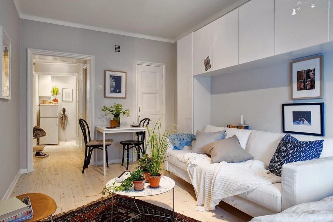 Mini lakás ötletek - 24m2 fiatalosan berendezve, a pici élettérhez képest teljes felszereltséggel