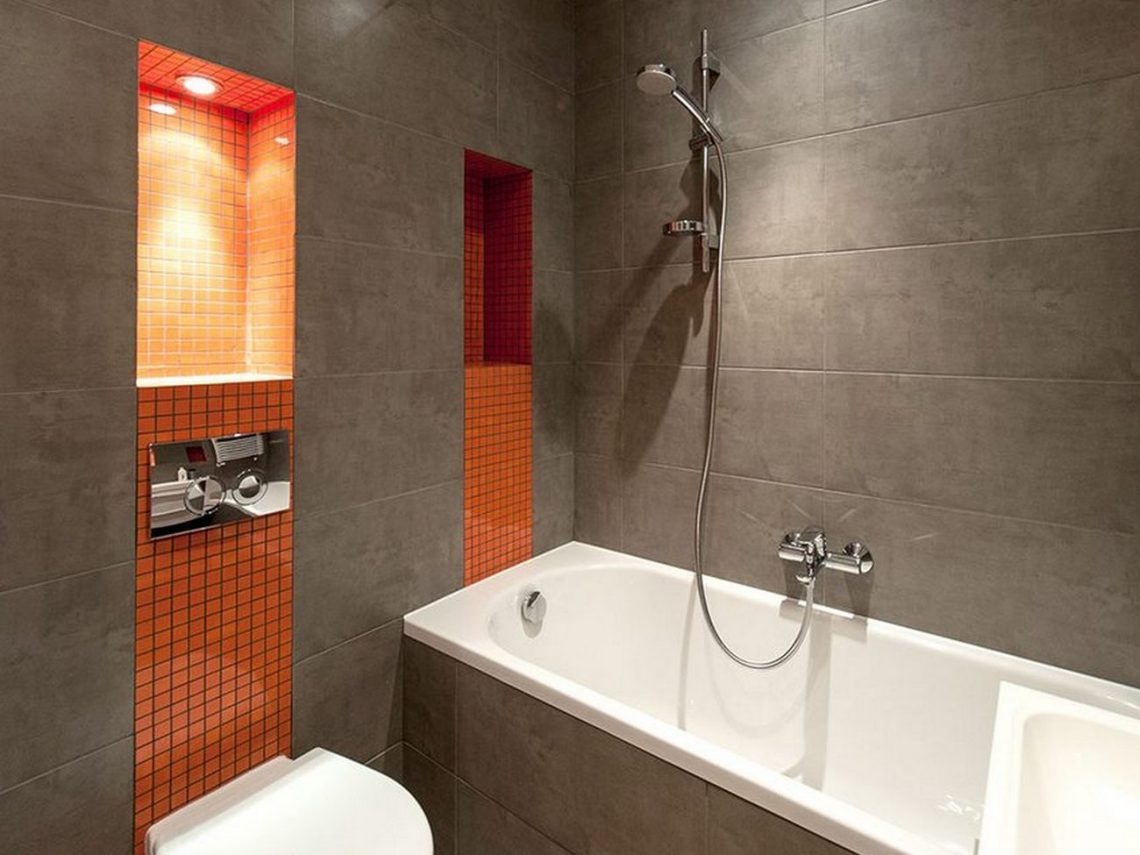 Férfi lakása, 34m2 modern, egyszerű, funkcionális berendezése épített látványelemekkel