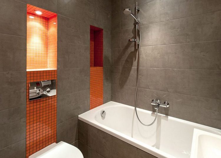 Férfi lakása, 34m2 modern, egyszerű, funkcionális berendezése épített látványelemekkel