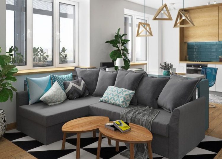 Modern, színes, fiatalos – 41m2-es egyszobás lakás IKEA termékekkel berendezve