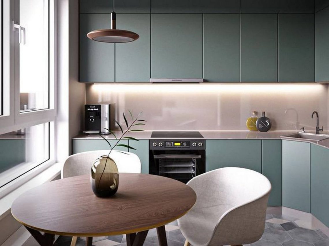 Különleges színkombináció, minimál lakberendezés fiatal pár 70m2-es lakásában, krém, terrakotta és kékeszöld