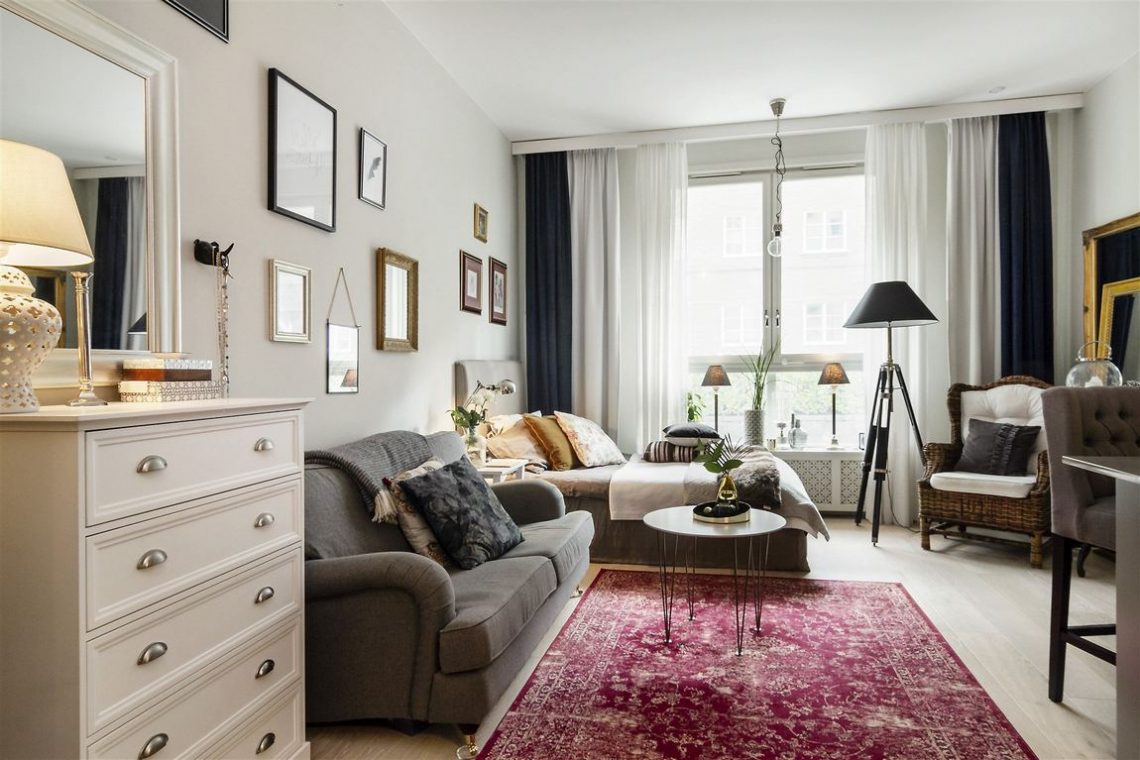 Egy személynek otthonosan, kényelmesen berendezett 29m2-es mini lakás - kitűnően tervezett funkcionális, élhető tér egy szobával