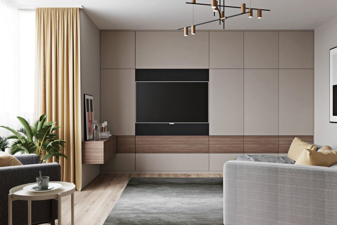 Letisztult és stílusos lakberendezés kellemes színkombinációkkal - nyugodt, de nem unalmas terek 65m2-en, modern stílusban