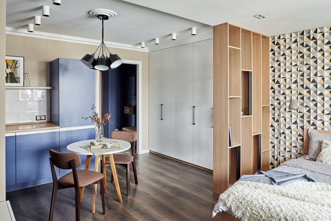 Hogyan hozzuk ki a maximumot 29m2-ből - remek példa egyszobás lakás esztétikus és praktikus berendezésére