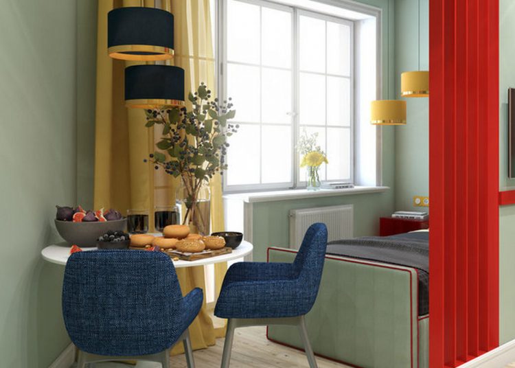 24m2-es kis lakás, ahol minden megtalálható, ami kell - jól eltalált színek, kicsi, de használható terek