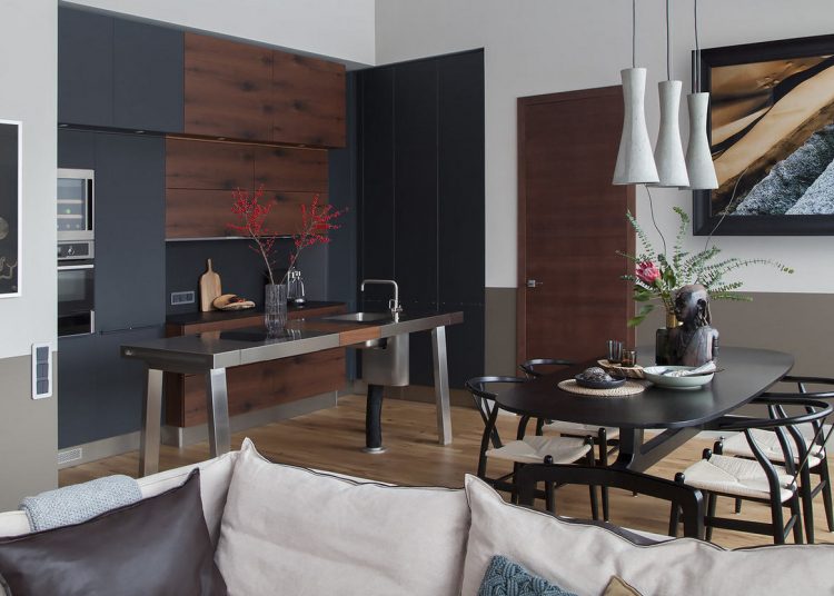 Látványosan modern és férfias lakberendezés: tökéletesen rendezett, stílusos terek, ötletes megoldások 70m2-en