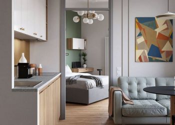 Nehezen berendezhető terek - hogyan oldotta meg a lakberendező a feladatot egy 42m2-es új építésű ingatlanban