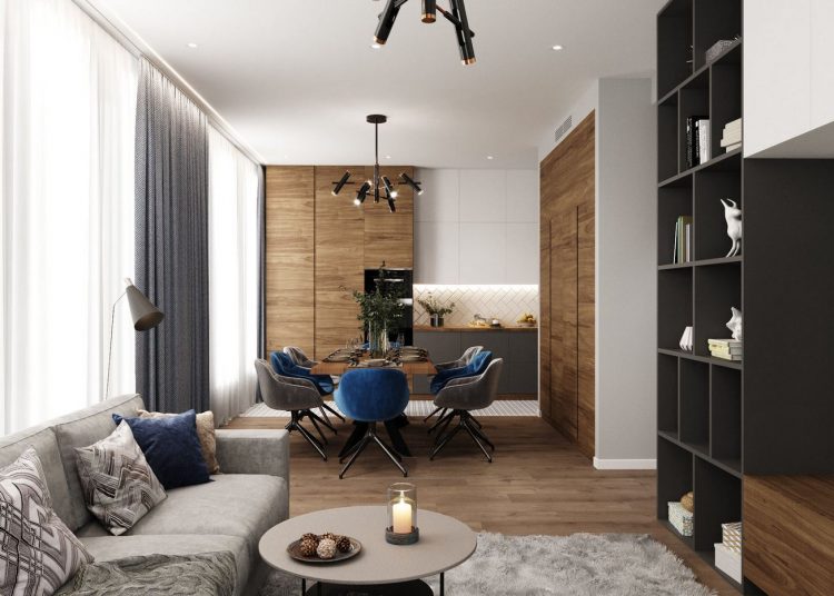 nappali - modern és praktikus lakberendezés 90m2-en, fiatal család háromszobás otthona