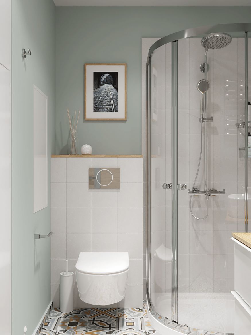 Tökéletesen praktikus, élhető, egyszerű de stílusos: férfi 34m2-es új lakása ötletes berendezéssel