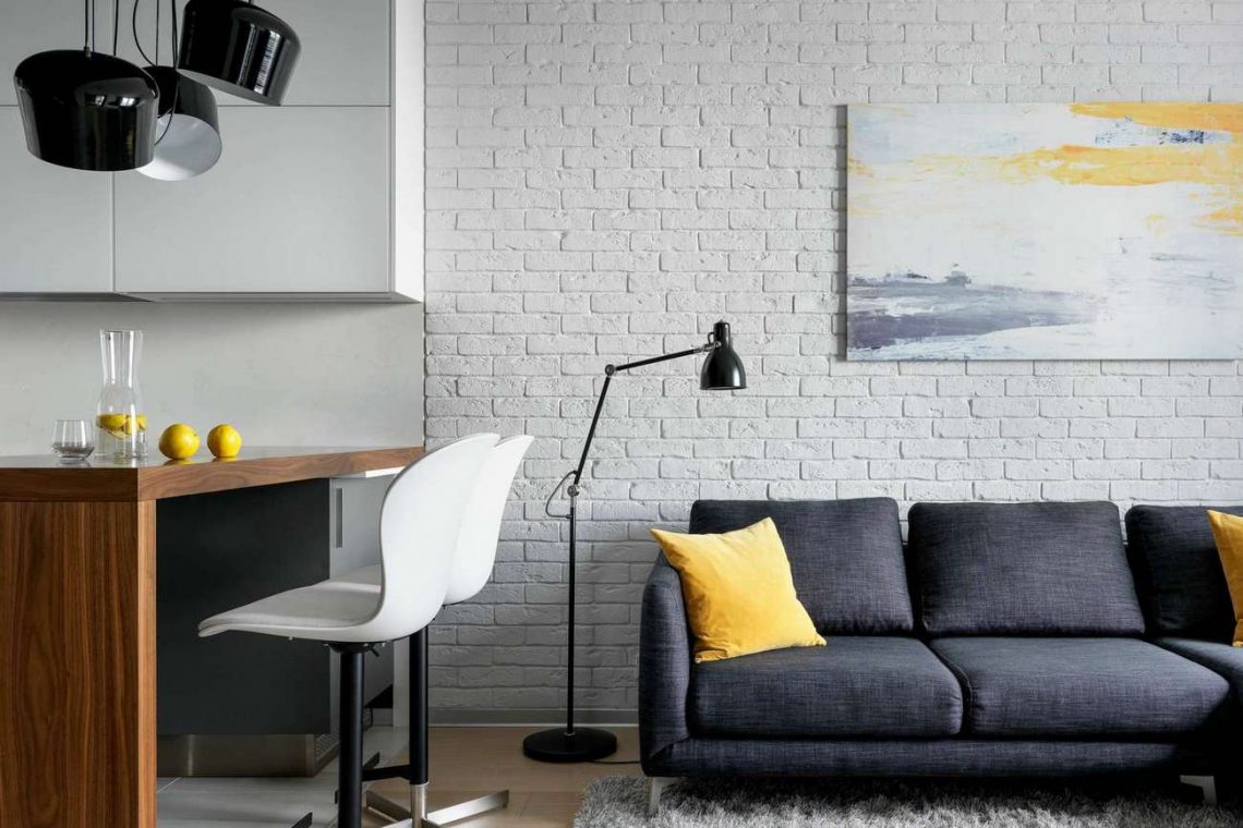 Tolóajtók, letisztult, modern berendezés 48m2-en fiatal pár lakásában