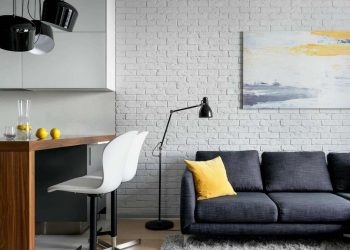 Tolóajtók, letisztult, modern berendezés 48m2-en fiatal pár lakásában