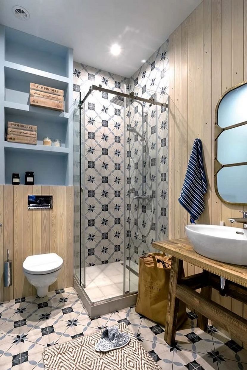 fürdőszoba - Loft, ipari és shabby chic stílusok fiatal hölgy 57m2-es lakásában, kényelmes és egyedi berendezéssel fürdőszoba - Loft, ipari és shabby chic stílusok fiatal hölgy 57m2-es lakásában, kényelmes és egyedi berendezéssel