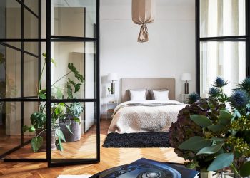 Márvány fürdőszoba, tölgy parketta, modern, nyitott tér 45m2-en minőségi anyagokkal felújítva