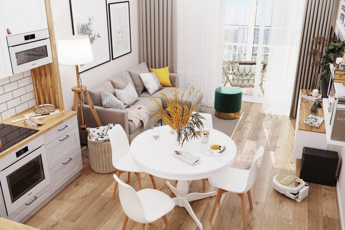 Szép gyerekszoba, otthonos, természetes, világos berendezés fiatal pár 60m2-es lakásában