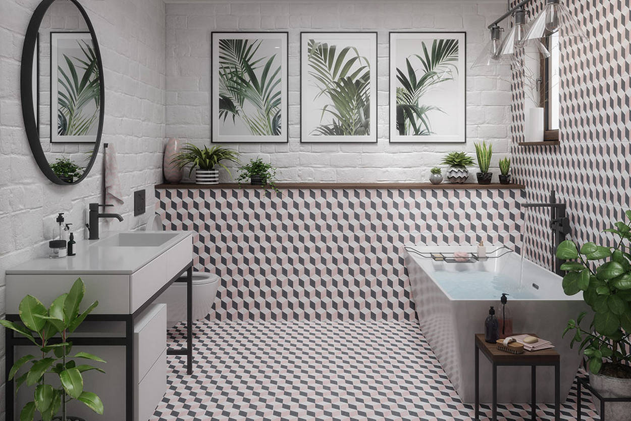 11 új fürdőszoba trend a 2020-as évre a tapétától a terrazzo burkolatig
