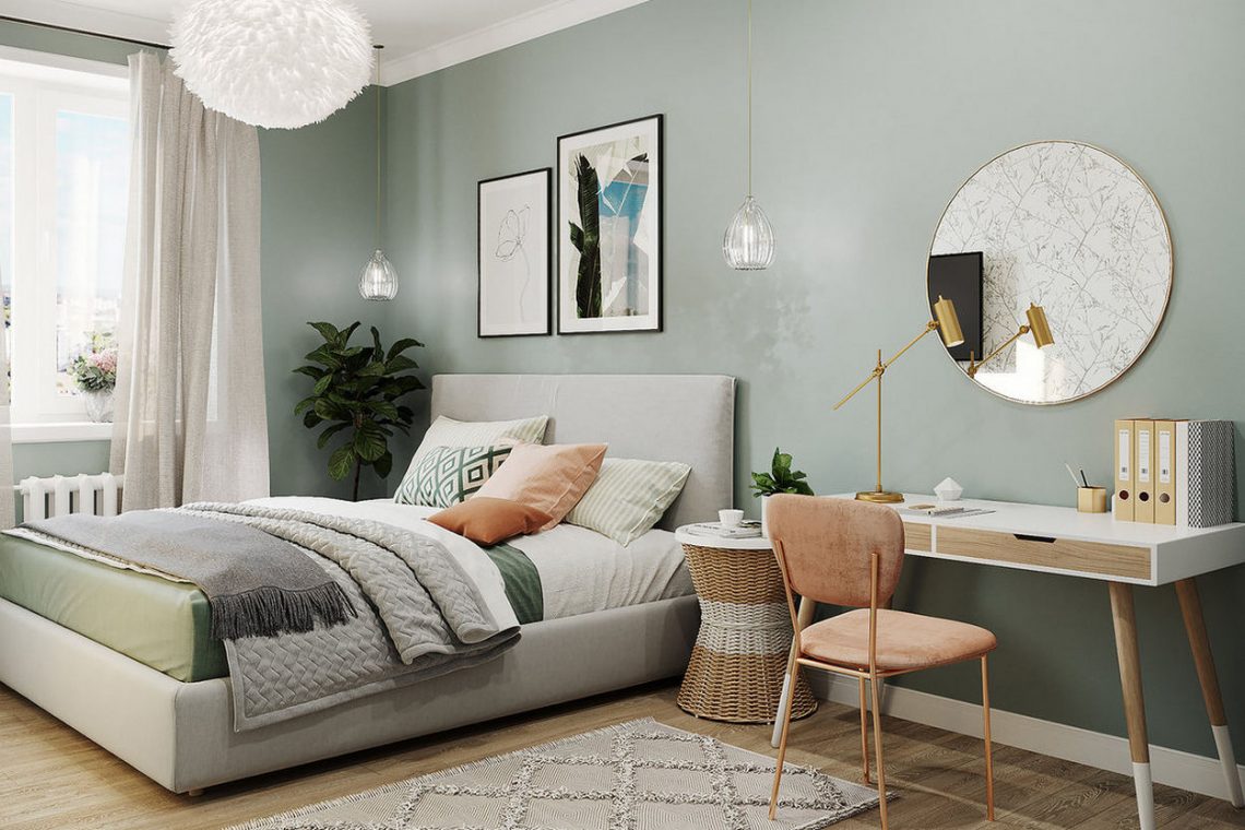 Fiatal lány 39m2-es lakásának felújítása kis költségvetéssel tervezve, harmonikus semleges színvilág