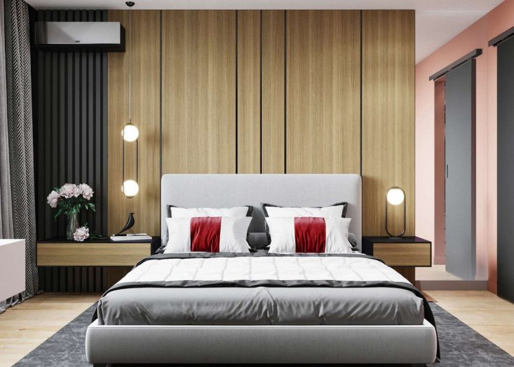 Modern lakásberendezés, érdekes dekoráció, szép színek 55 négyzetméteren