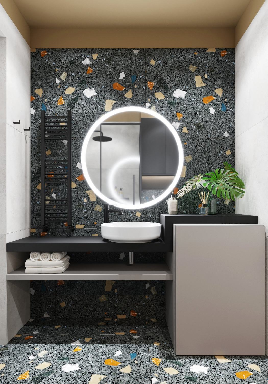 Modern lakásberendezés, érdekes dekoráció, szép színek 55 négyzetméteren Modern lakásberendezés, érdekes dekoráció, szép színek 55 négyzetméteren