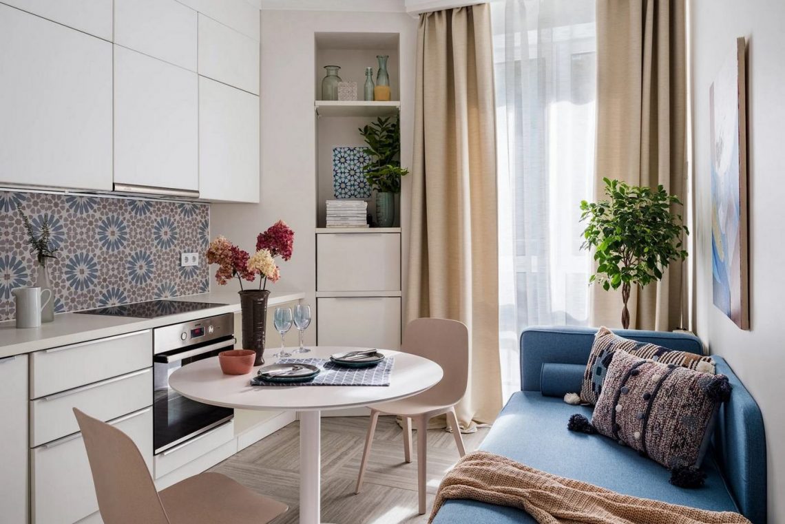 Kis költségvetéssel, ízlésesen - fiatalok 39m2-es lakása, két személynek kényelmes berendezés