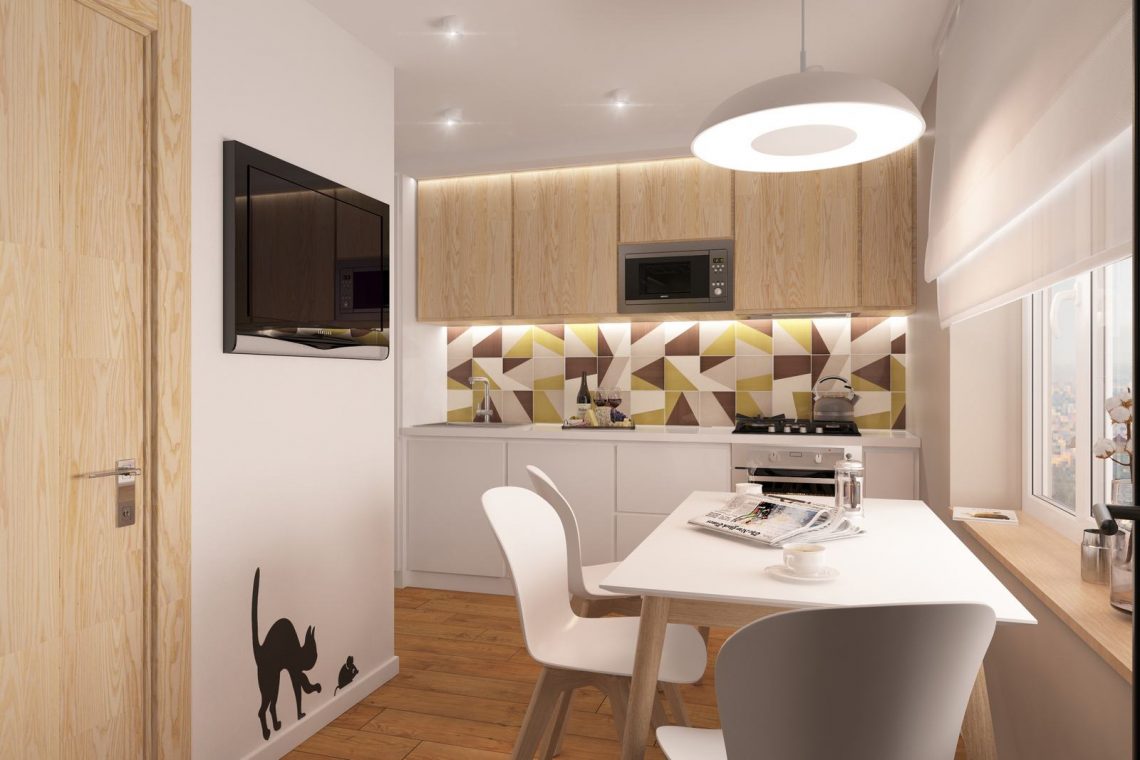 Babaágynak kellett helyet találni fiatalok 45m2-es, modern stílusban berendezett lakásában